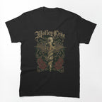 Mötley Crüe Exquisite Dagger Gothic Caduceus Design Shirt
