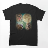 90s Vintage Retro Hyraxes Moon Meme Shirt