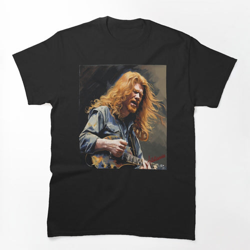 Dave Mustaine Thrash Metal Guitar Fury Shirt