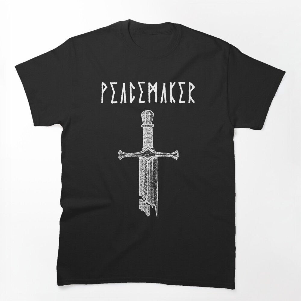 Peacemaker Gothic Broken Sword Runes Shirt