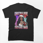 Bride Santa Hat Christmas 90s Vintage Bootleg Rap Art Shirt