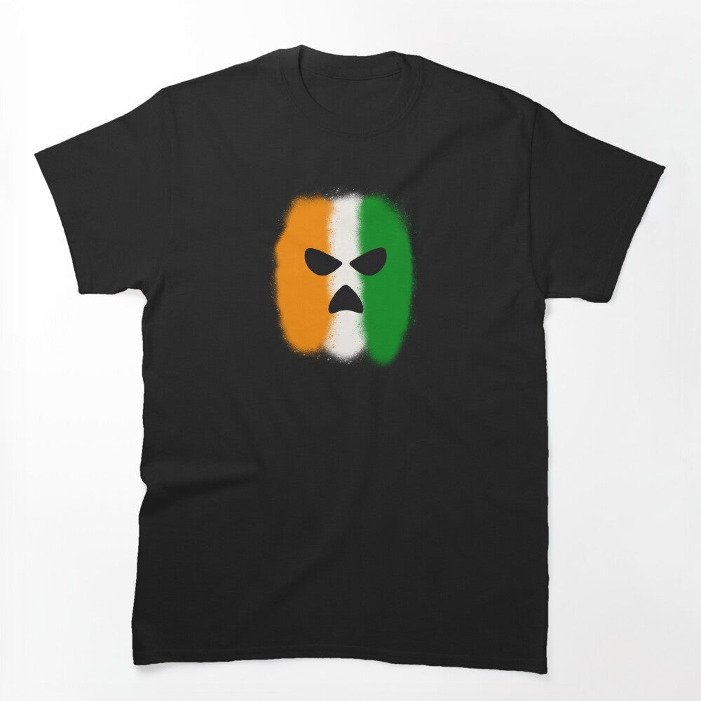 Spray Paint Stencil Balaclava Shirt