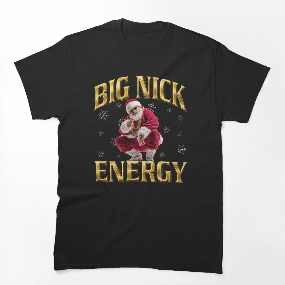 Bootleg Y2K Rap Santa Big Nick Energy Shirt