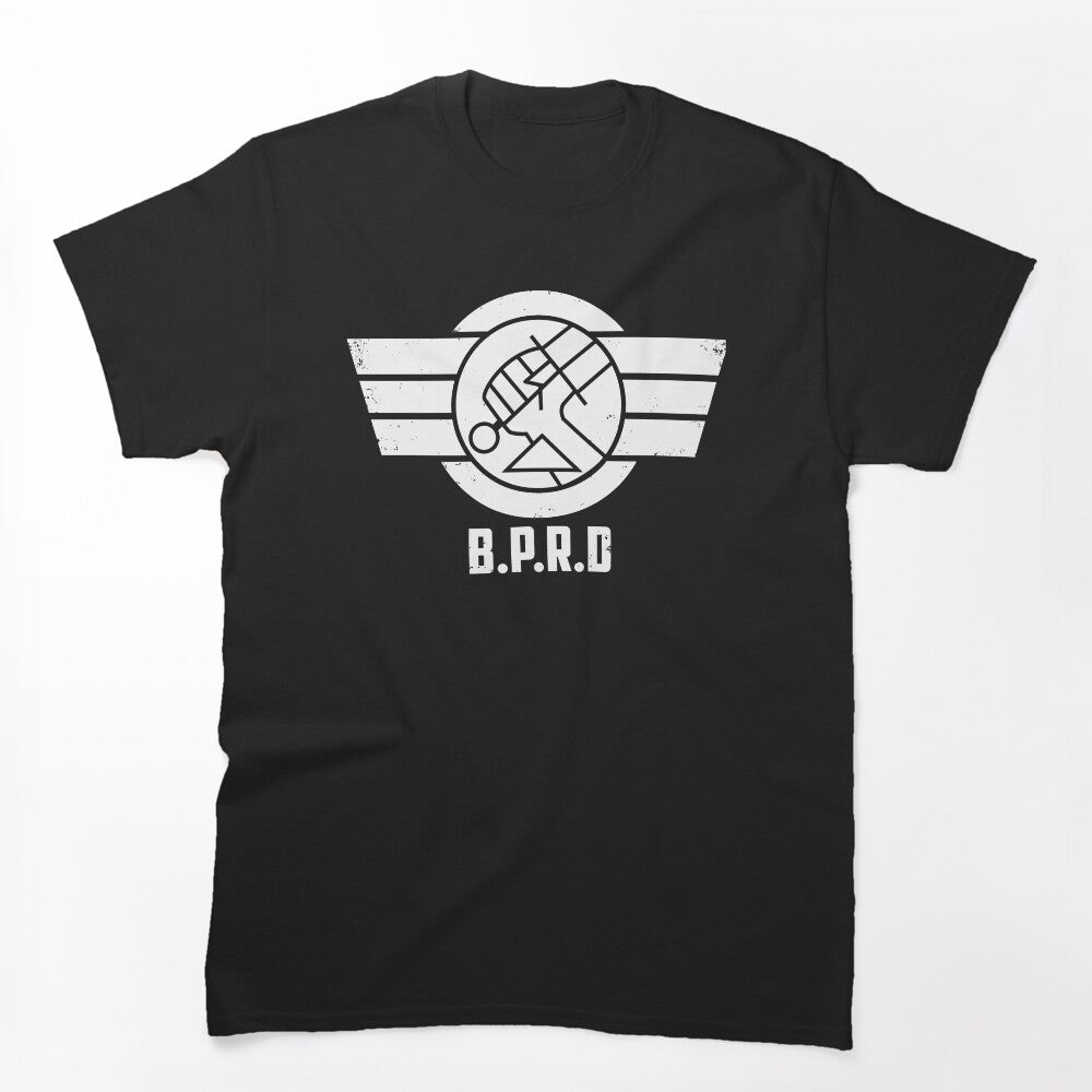 B P R D Logo White Version Shirt