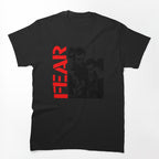 Red Typography Hardcore Punk Black Silhouette Shirt