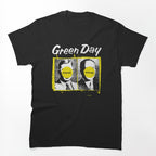 Yellow Circle Mugshot Face Stencil Shirt