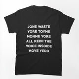 I Miss You Lyrics Shirt