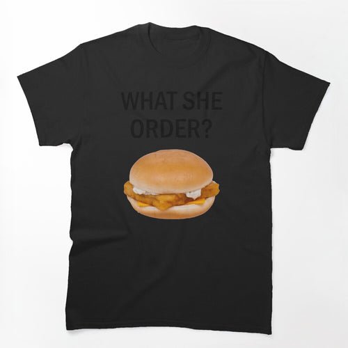 What She Order Black Shirt