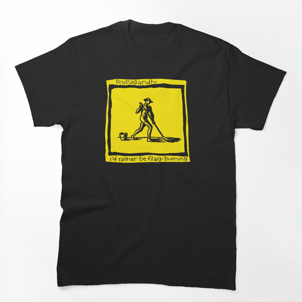 Yellow Pop Art Style Punk Rock Band Shirt