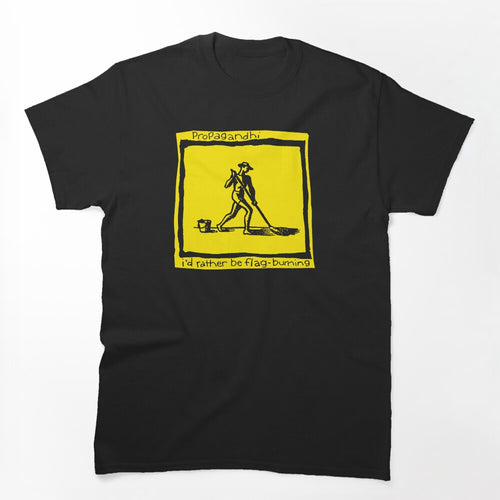 Yellow Pop Art Style Punk Rock Band Shirt