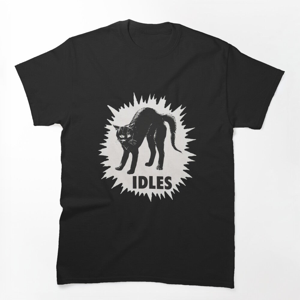 IDLESS Blacks Cát Punk Rock Band Shirt