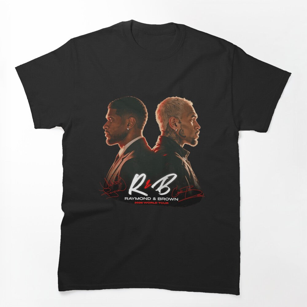 Usher Raymond Chris Brown R&B Tour Design Shirt