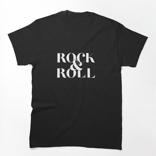 Rock And Roll Slogan Shirt