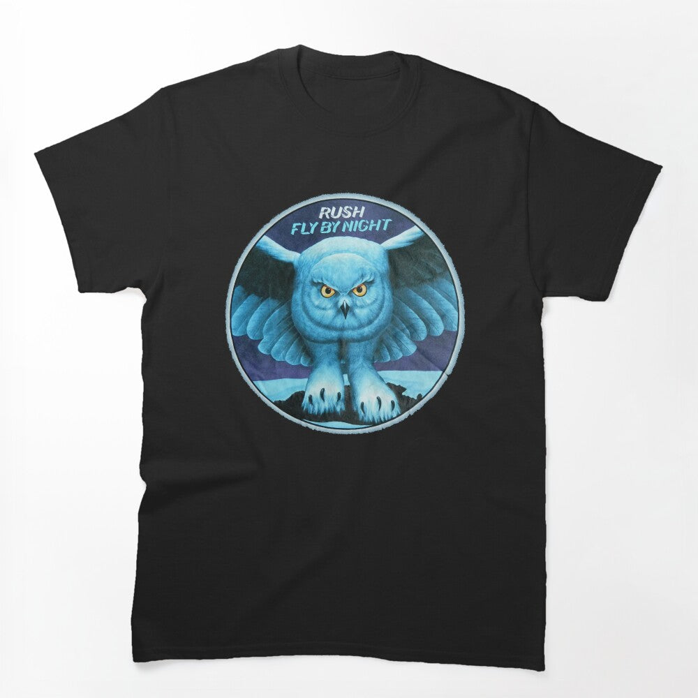 Rúsh Rock Band Blues Owl Shirt