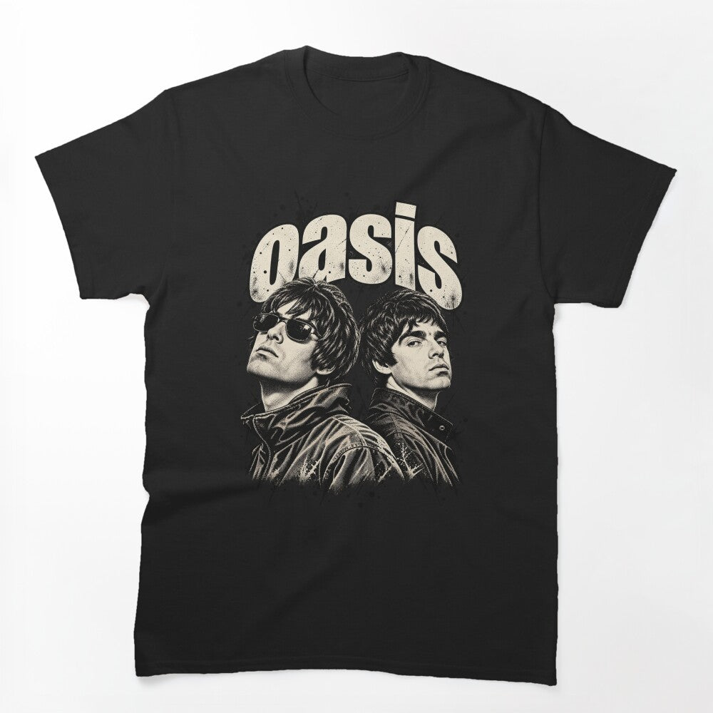Oasis Band Portrait Liam Noel Gallagher Vintage Shirt