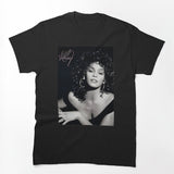 Whitney Houston Iconic Music Legend Black & White Portrait Limited Shirt