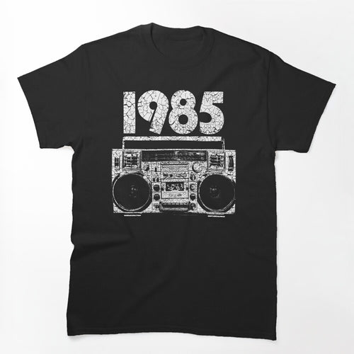 1985 Boombox Distressed Graphic Shirt