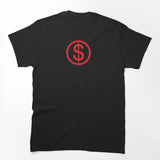 Wor T Girl In America - Slayyyter Red Dollar Symbol Shirt