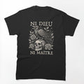 Ni Dieu Ni Maître - Floral Crow Skull Shirt