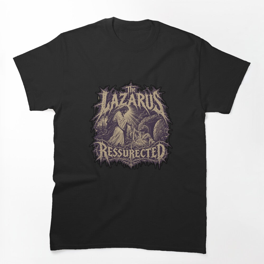 The LAZARUS RESSURECTED - Brutal Jesus Death Metal Art Shirt