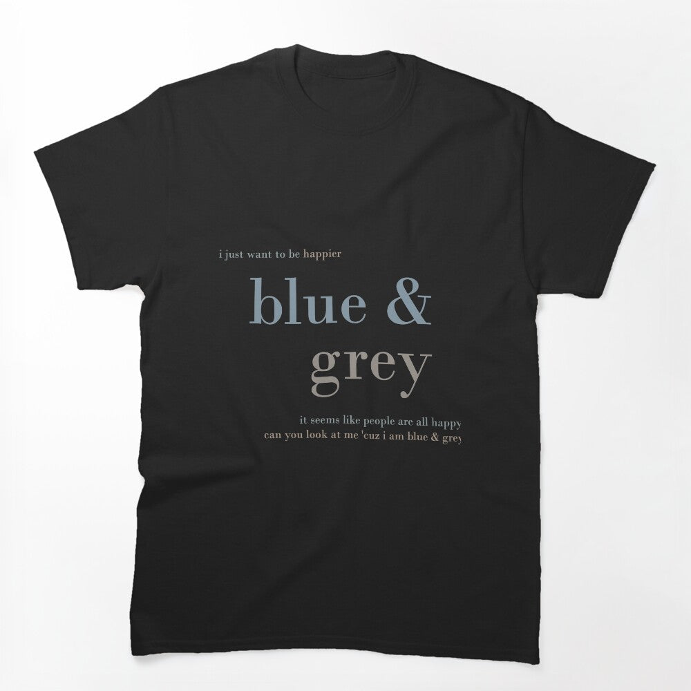 BTS Blue & Grey Lyrics Shirt