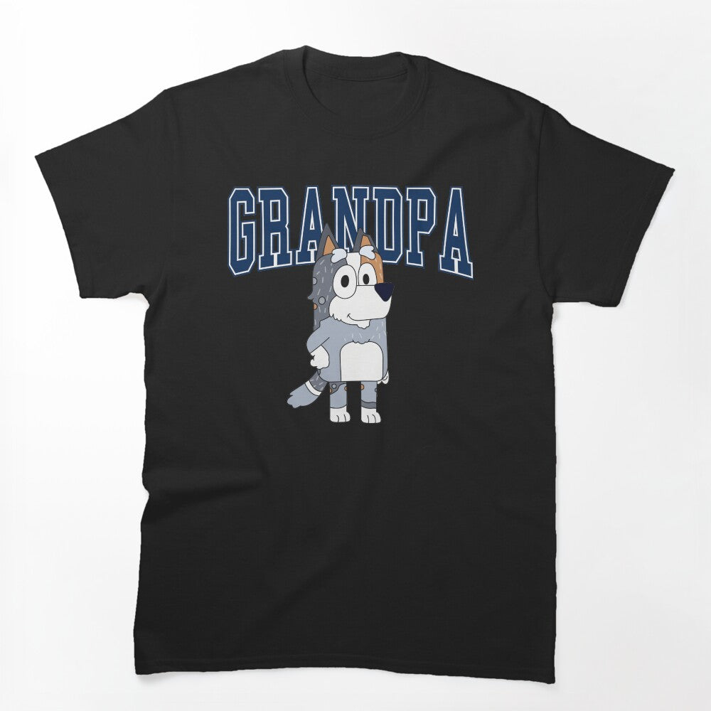 Grandpa Dog Character Varsity Shirt