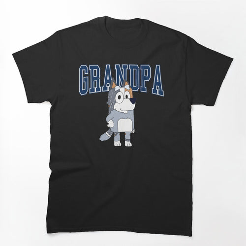 Grandpa Dog Character Varsity Shirt