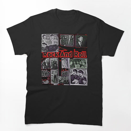Rock And Roll Collage Oldies 50's 60's Shirt