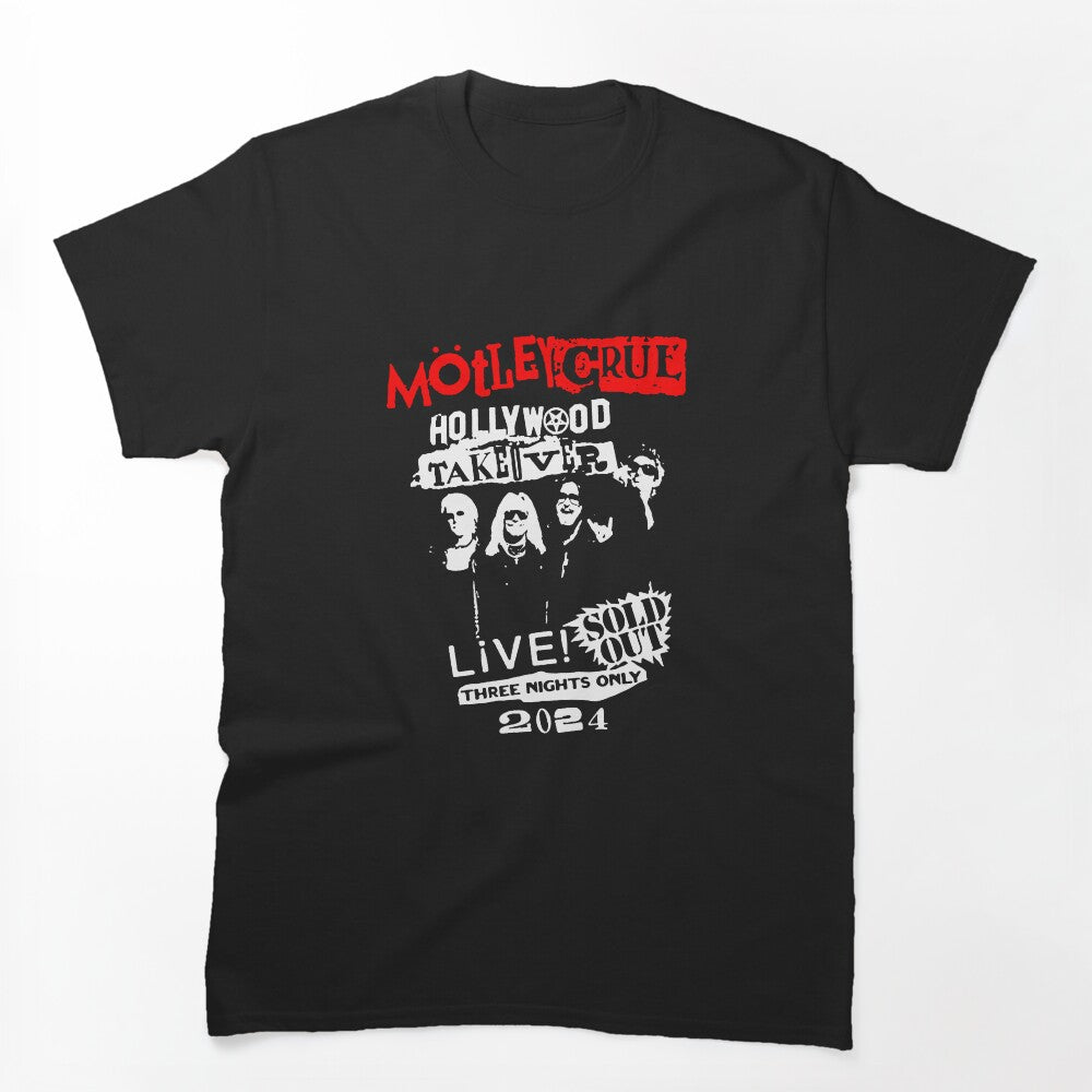 Silhouette Style Glam Metal Music Group Shirt