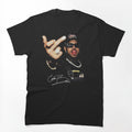 Vintage R&B Singer Portrait Signature Retro Urban Music Graphic Shirt