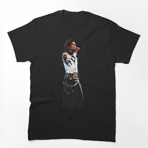Iconic Pop Music Legend Inspired Design Featuring A Stylish Silhouette Shirt