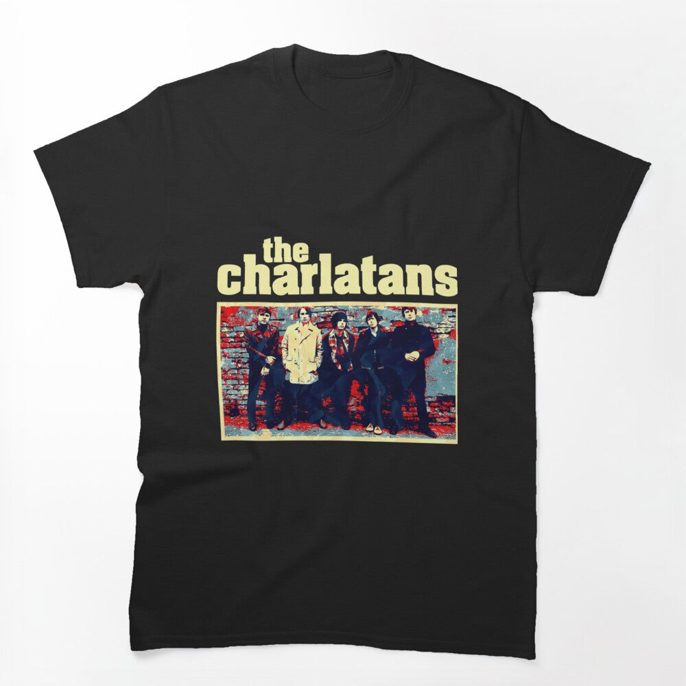 The Charlatans Retro Band Portrait Design Shirt