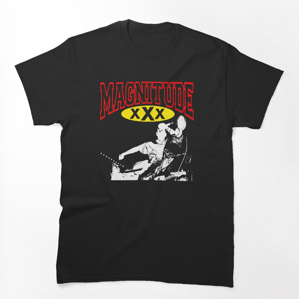 Metalcore Band Silhouette Red Typography Shirt