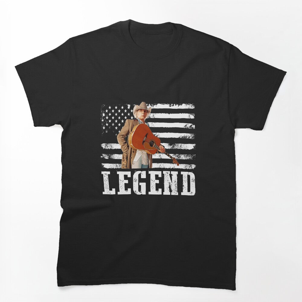 Distressed American Flag Dwight Yoakam Music Legend Shirt