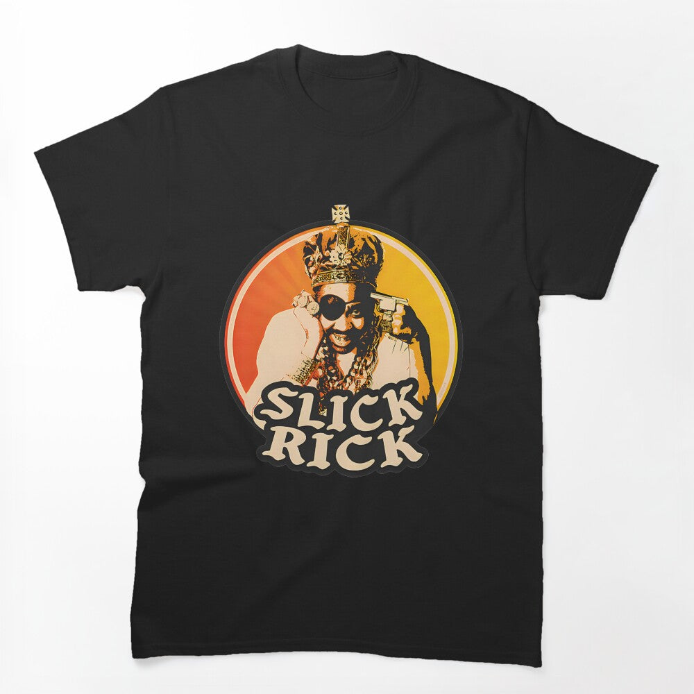Slick Rick Inspired Urban Style Graphic Design Shirt