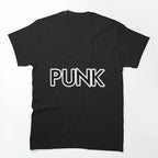 Edgy Punk Rock Style Graphic Design With Bold Attitude Shirt