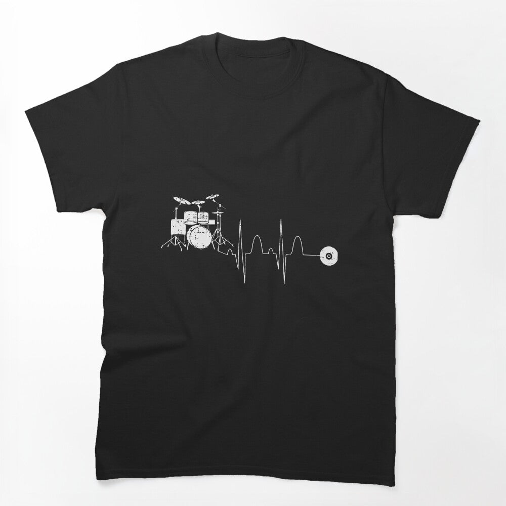 Drums Heartbeat Drummer For Music Lover Shirt