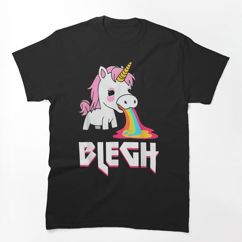 Blegh Heavy Metal Metalcore Deathcore Unicorn Shirt