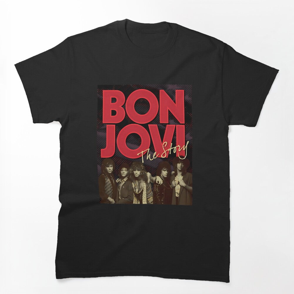 Jovi The Story Band Portrait Red Bold Shirt