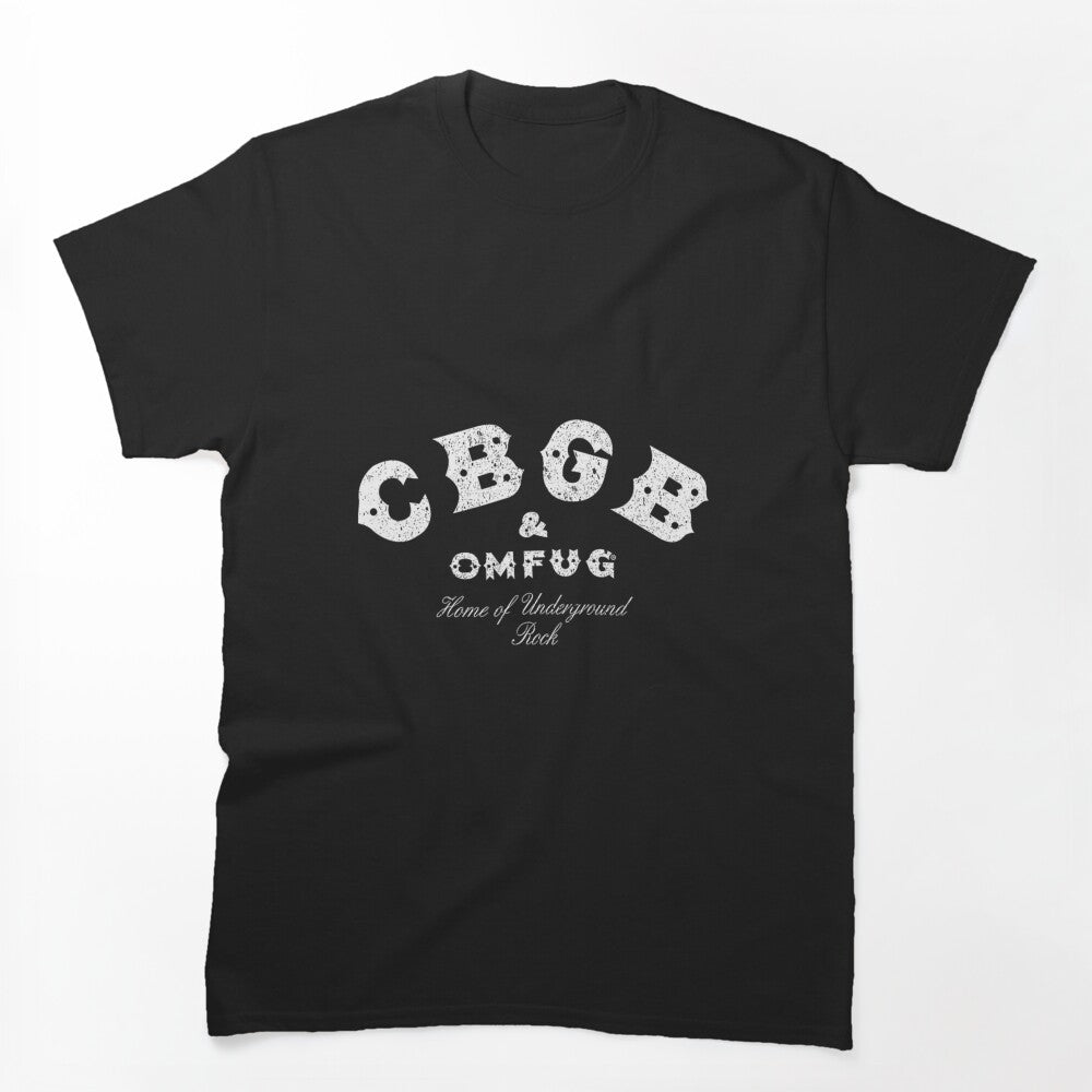 Cbgbs On Black Shirt