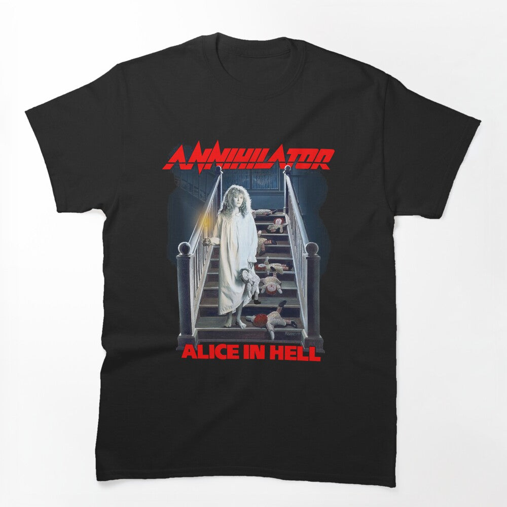 Alice In Hell - Annihilator - Old School Canadian Speed Thrash Metal Shirt
