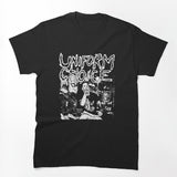 White Typography And Silhouette Melodic Hardcore Shirt
