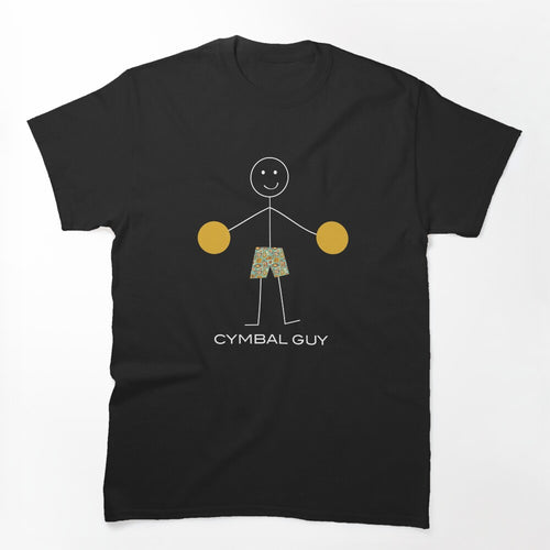 Funny Mens Cymbal Design Shirt
