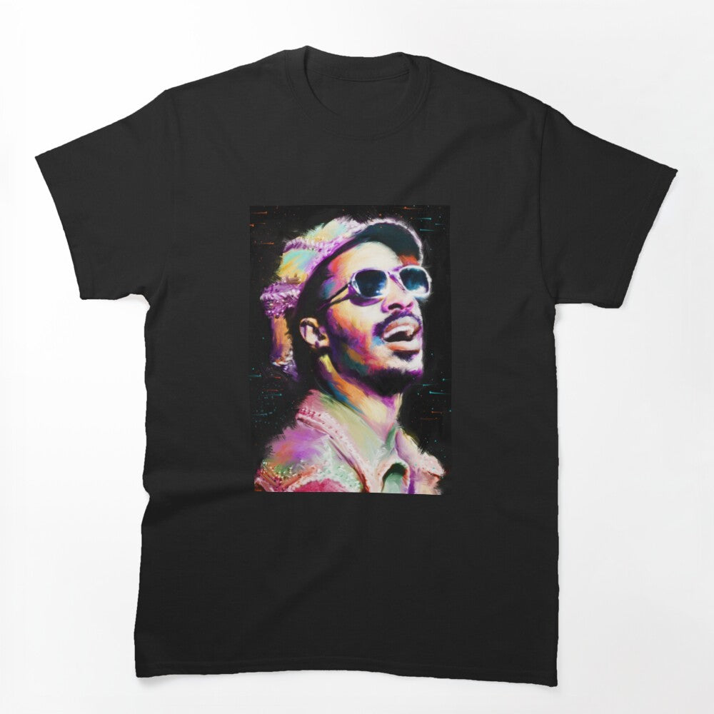Stevie Wonder Abstract Colorful Pop Art Stevie Wonder_ Shirt