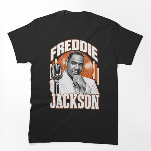 Freddie Jackson Portrait Vintage Microphone Look Shirt