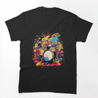 Rhythmic Fusion Abstract Drum Set Shirt