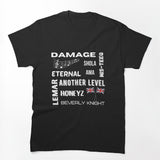 UK British 90s R And B Music Artist White Text Design Shirt