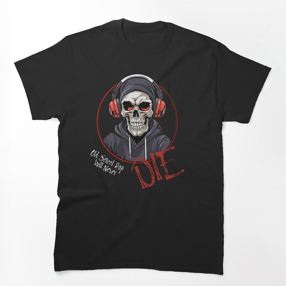 Old School Rap Skull Music Shirt