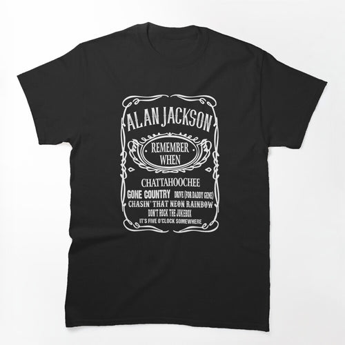 Remembers When Alan Arts Jacksons Est 1958 Outlaws Musician Shirt