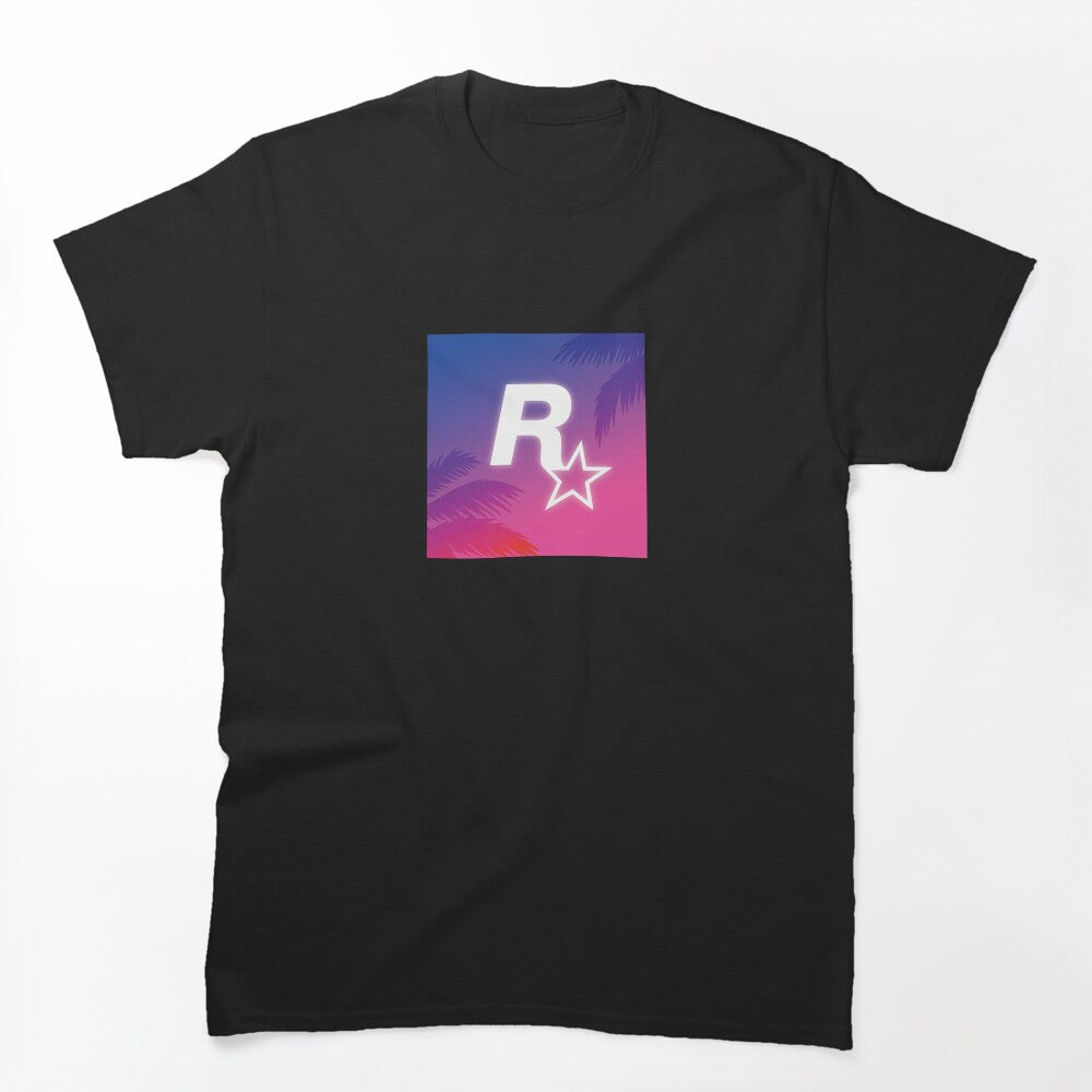 Rockstar Games Vice City Retro Sunset Logo Shirt